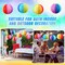 16 Pcs Rainbow Paper Lanterns 9.8 Inch Beach Ball Paperlanterns , Mexican Fiesta Party Decorations Summer Luau Themed Hanging Decor Colorful Round
